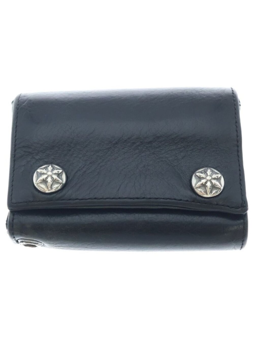 Chrome Hearts Star Leather Wallet Black